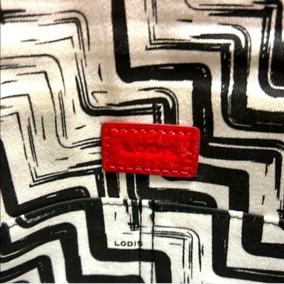 Lodis Red Crossbody Bag with Quilted Texture and silver clasp - Picture 11 of 13